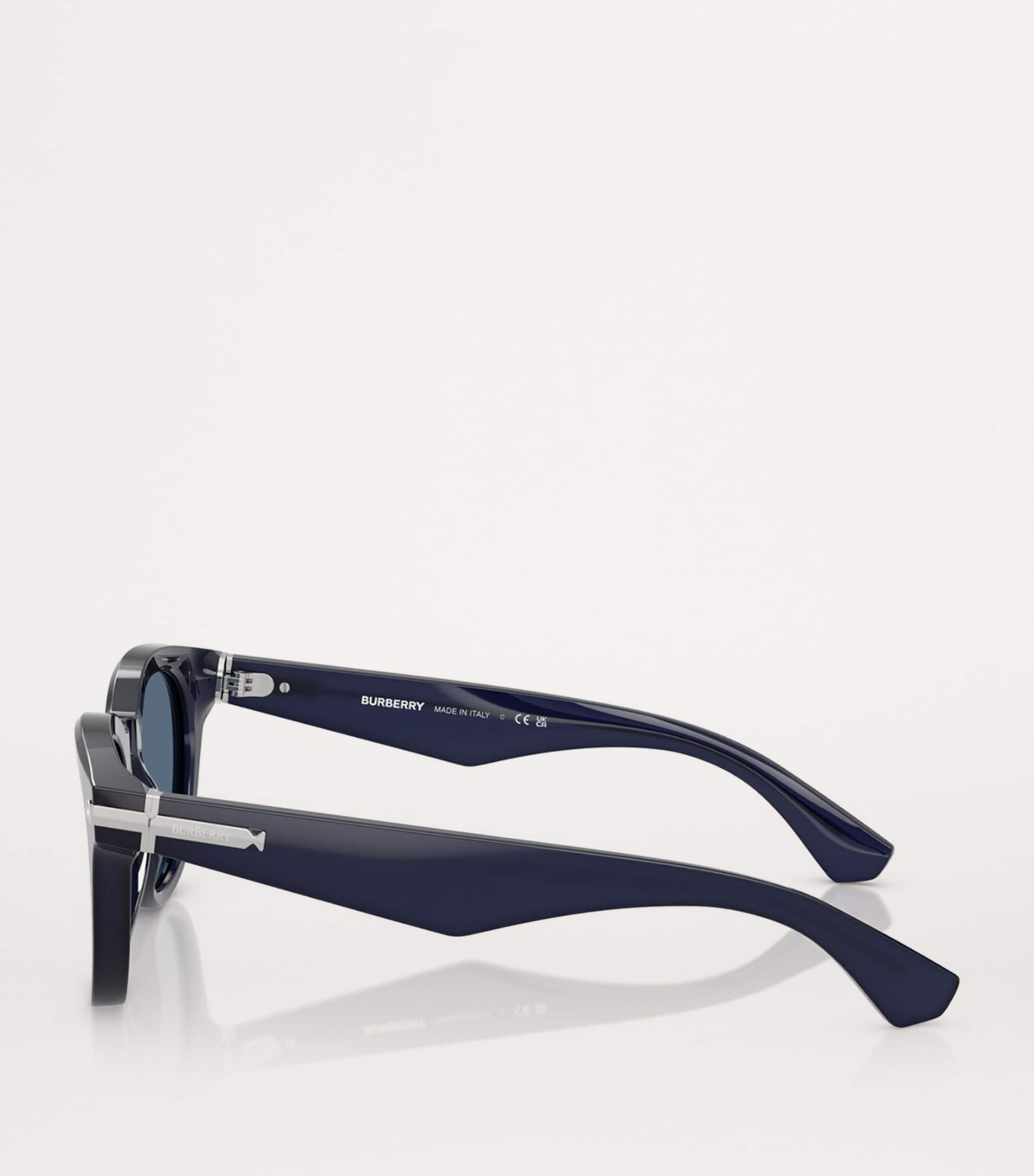 Burberry Acetate Round Sunglasses | Harrods US