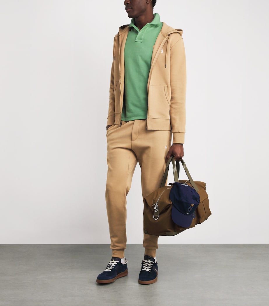 Cotton Mesh Slim-Fit Polo Shirt OUTBACK GREEN Image 2