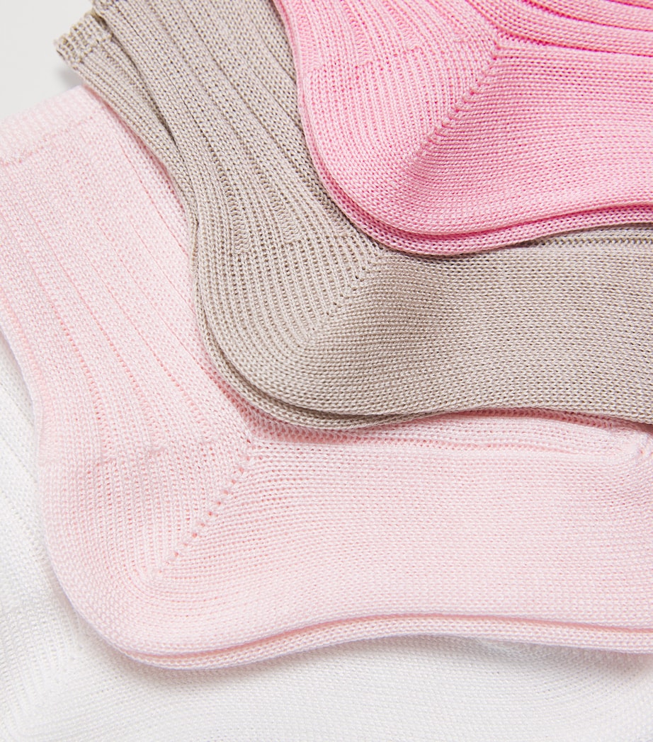 Set of 7 Cotton Ribbed Socks (3-9 Months) YAMYAM Image 2