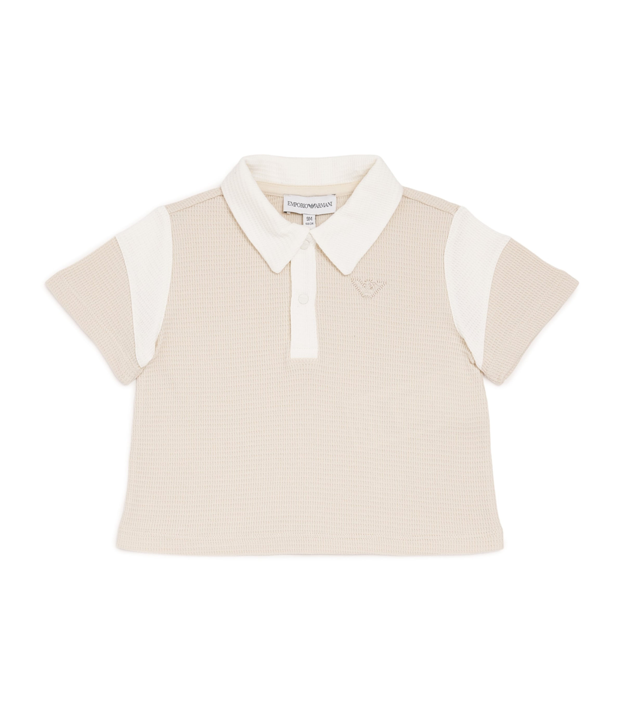 Cotton Polo Shirt (6-36 Months) FRENCH OAK Image 1