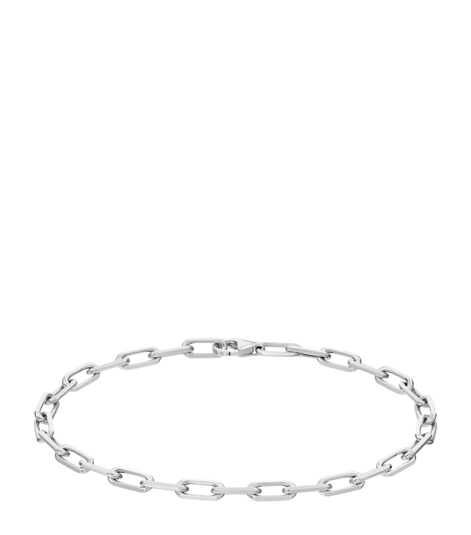 Small White Gold Santos de Cartier Chain Bracelet WHITE GOLD Image 1
