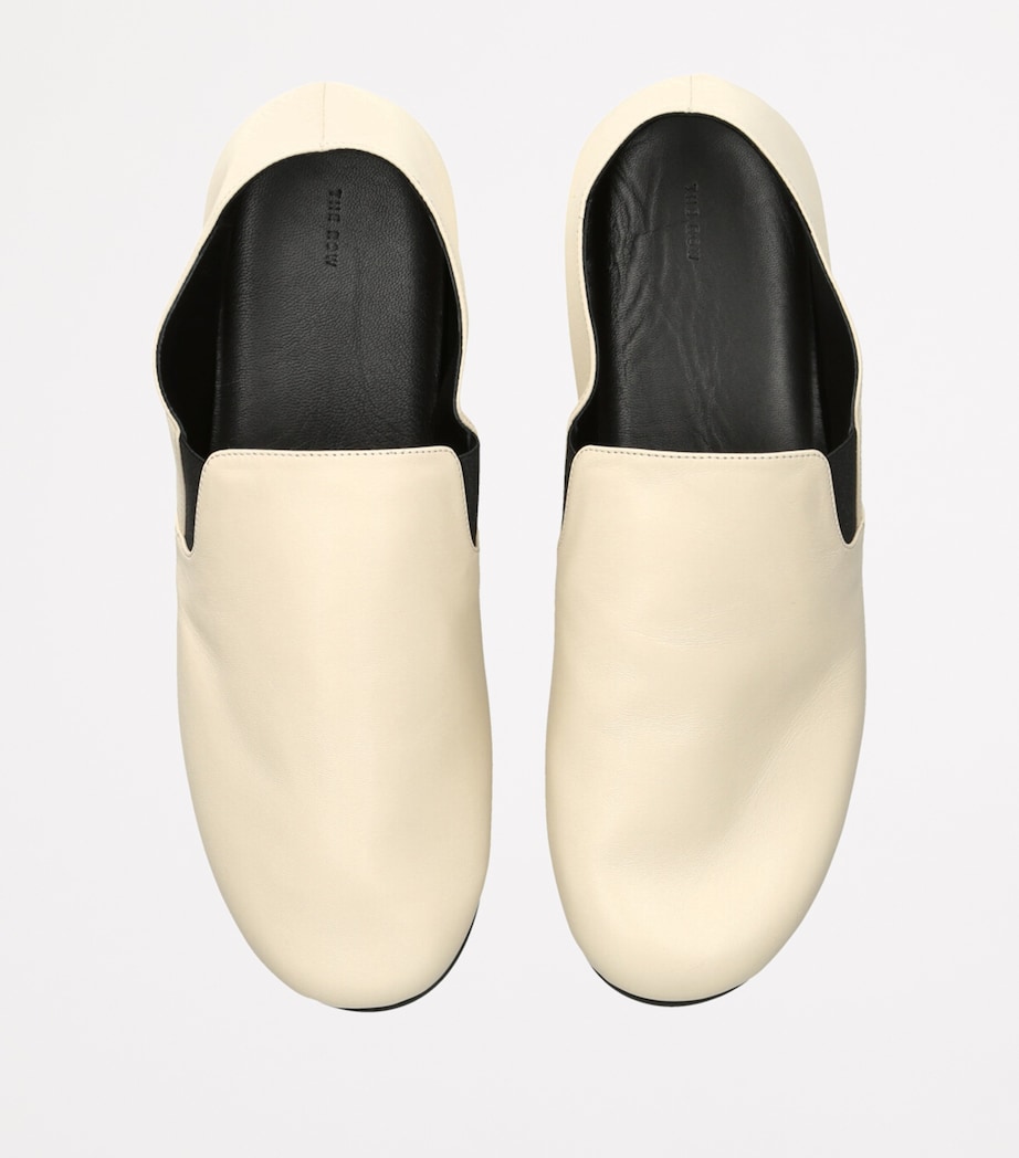 Vincit Leather Slip-On Loafers BONE Image 4