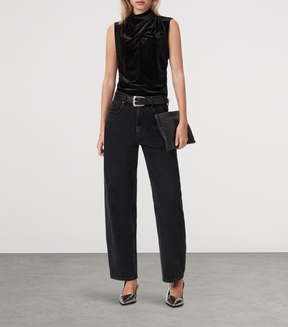 Velvet Tia Tank Top BLACK Image 3