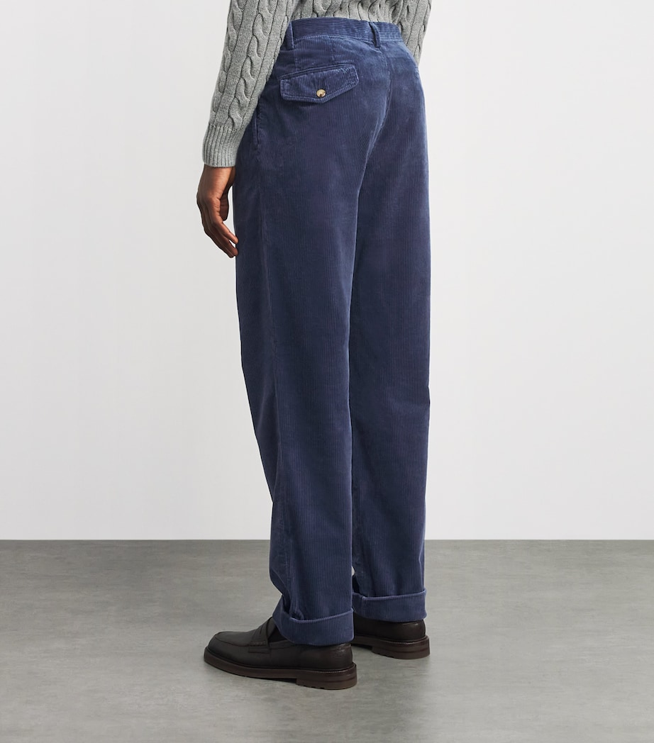 Corduroy Whitman Trousers NAVY Image 4