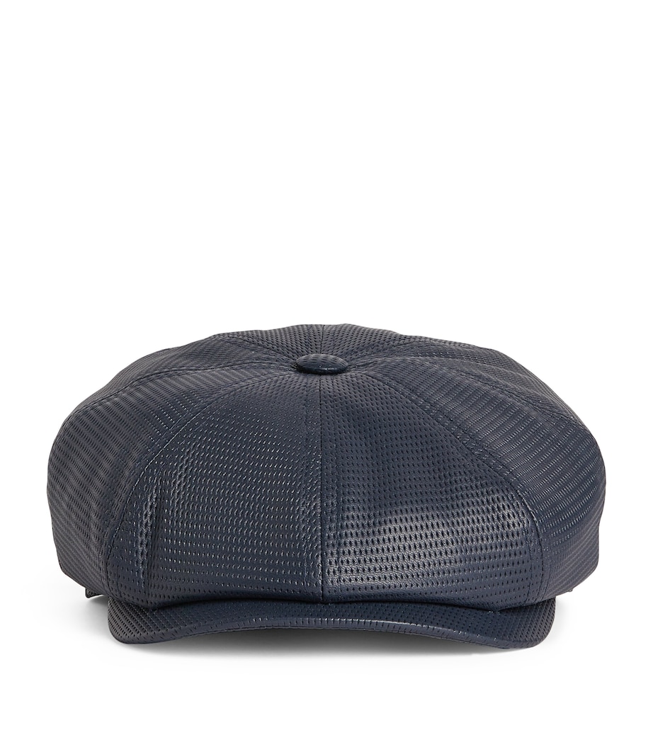 Stetson Lambskin Hatteras Cap Navy Denim Image 1