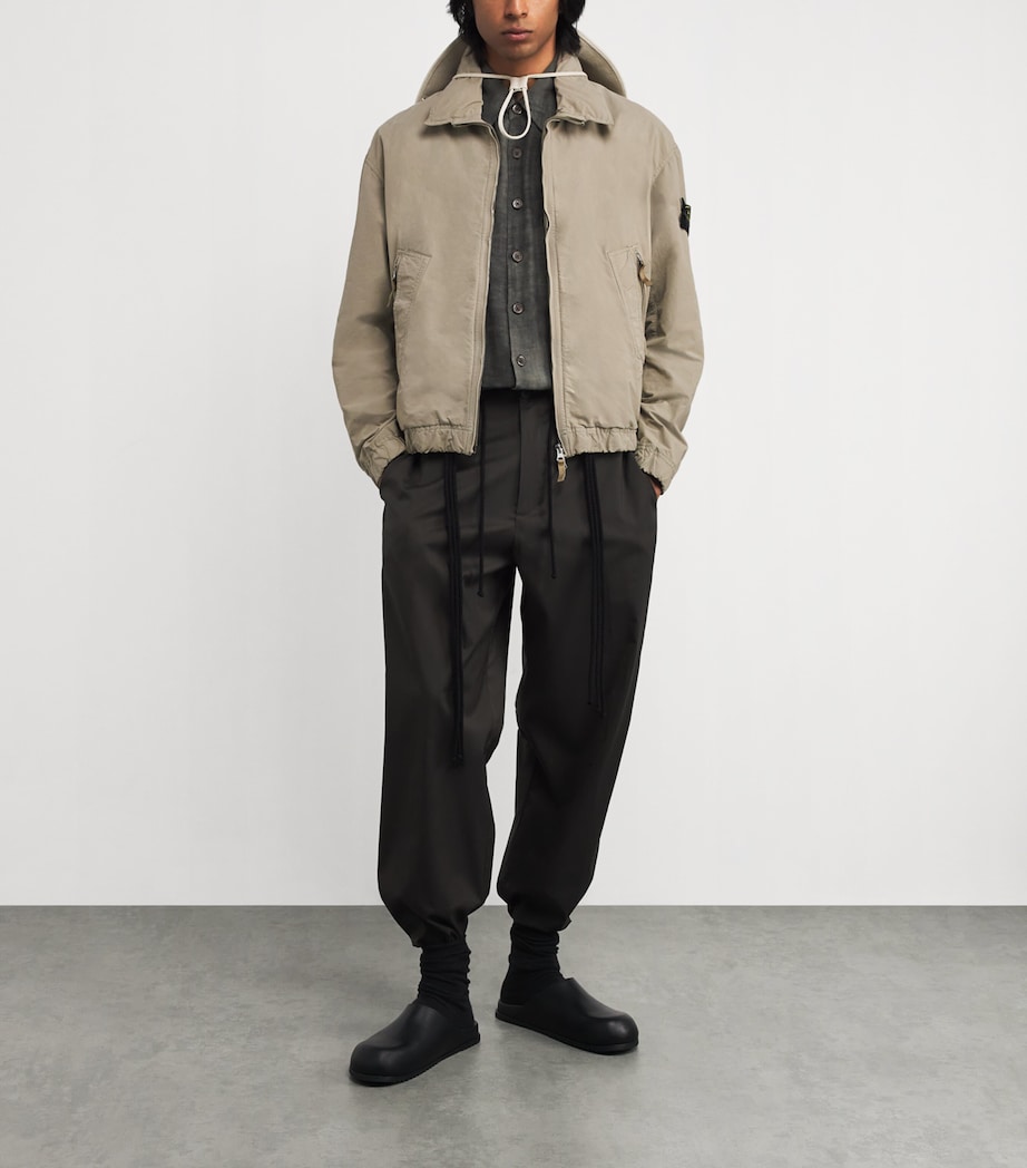 Technical Microfibre Concealed-Hood Jacket V009A Image 2