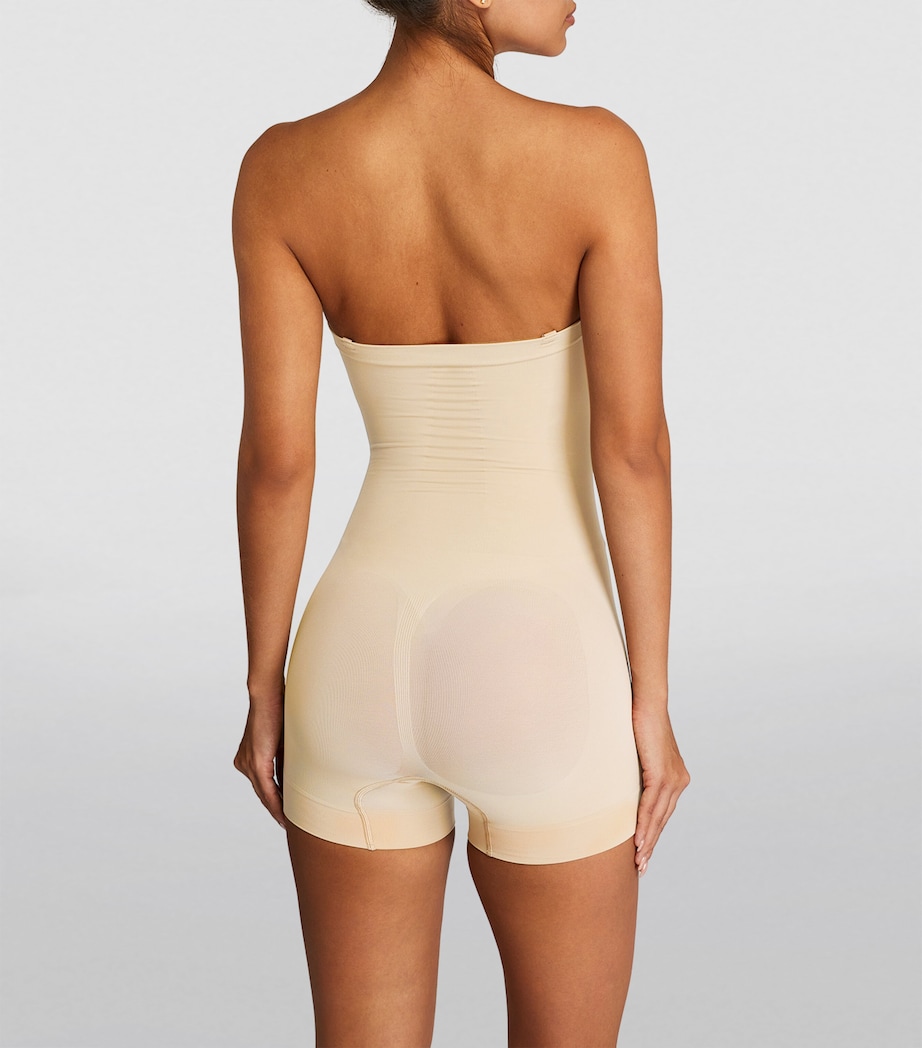 Seamless Sculpt Strapless Shorts Bodysuit CLAY Image 3