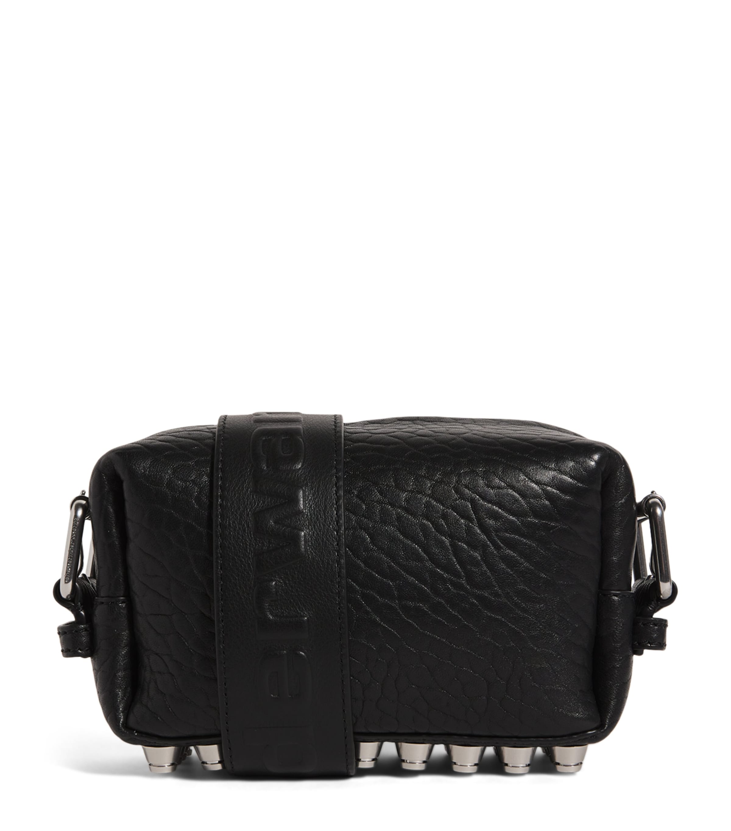 Shop Alexander Wang Small Leather Ricco Flap Bag In Black