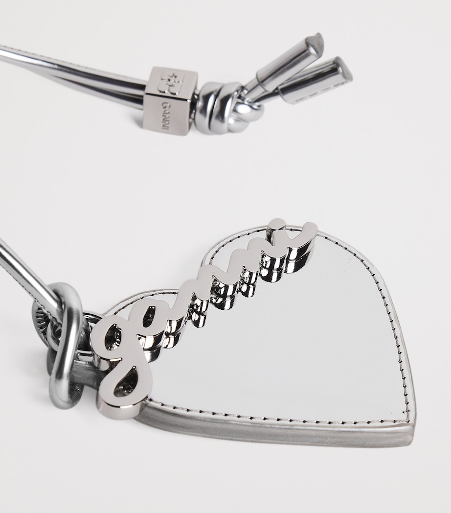 Bou Heart Mirror Bag Charm 018 SILVER Image 2