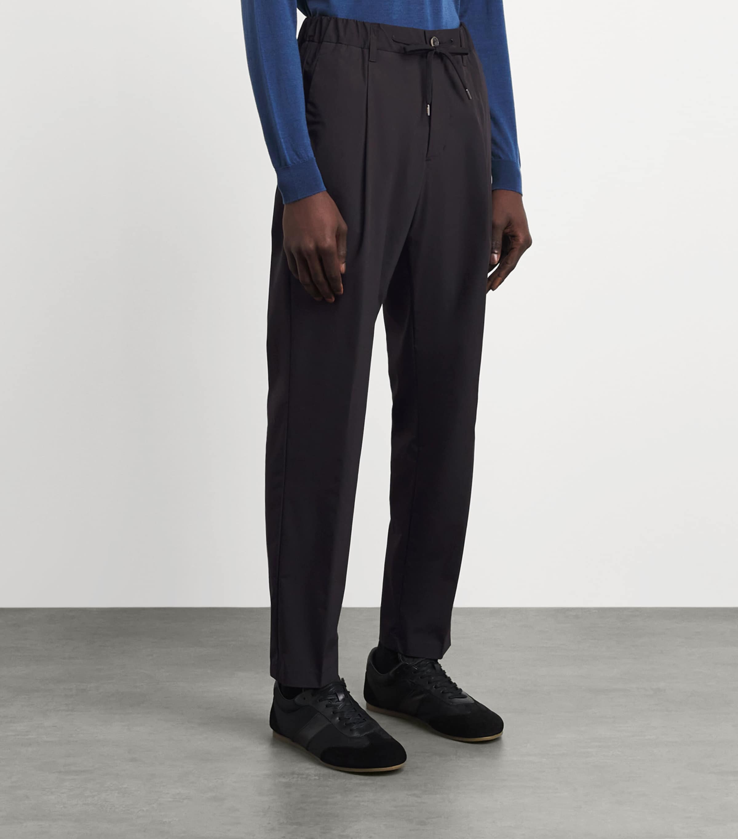 Herno Mens Technical Drawstring Trousers Black Image 4