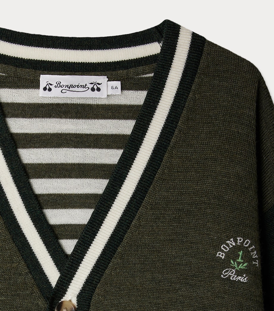 Wool Julian Cardigan (4-8 Years) RA KAKI FONCE Image 3