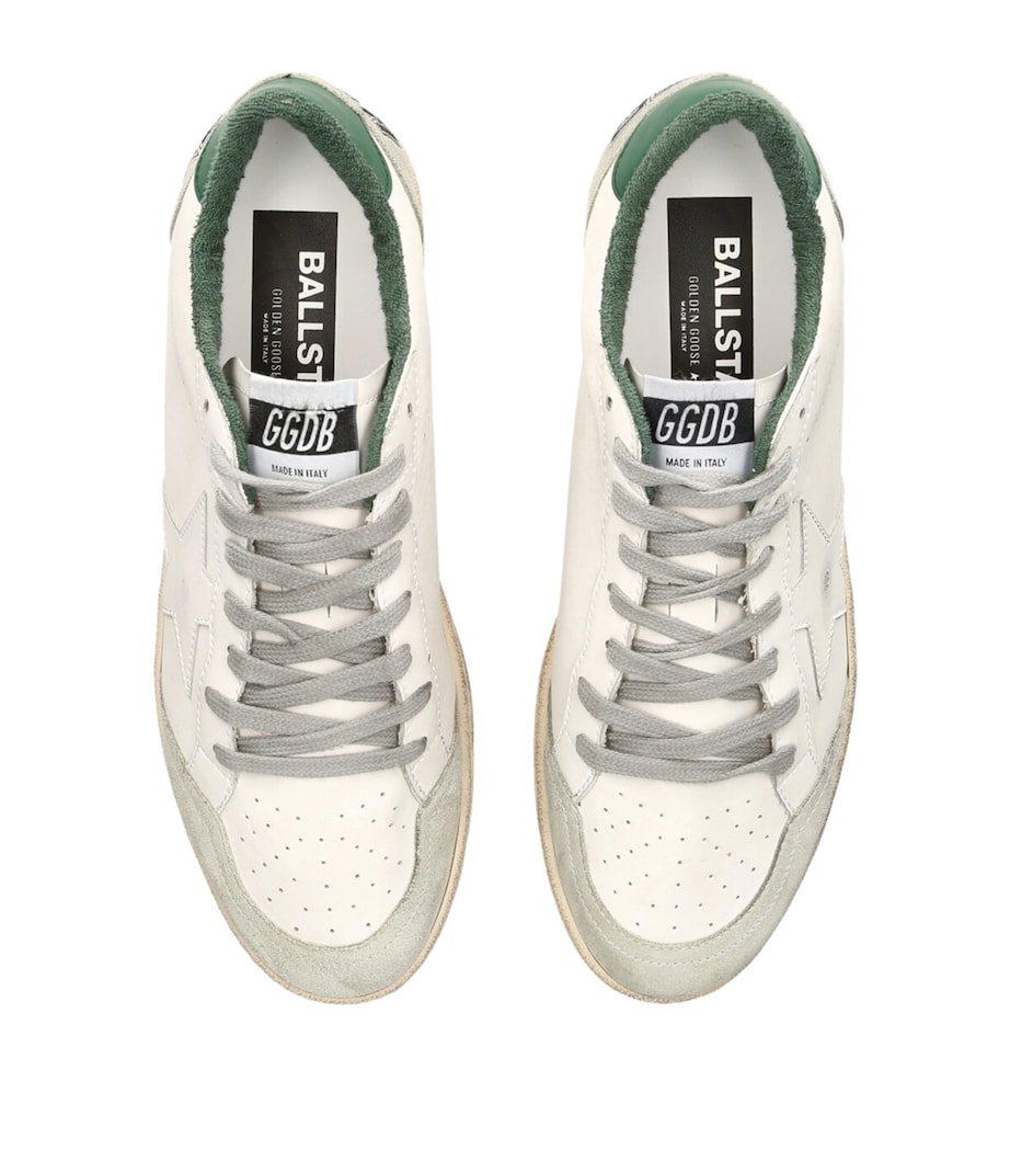 Leather Ball Star Sneakers GREEN OTH Image 4
