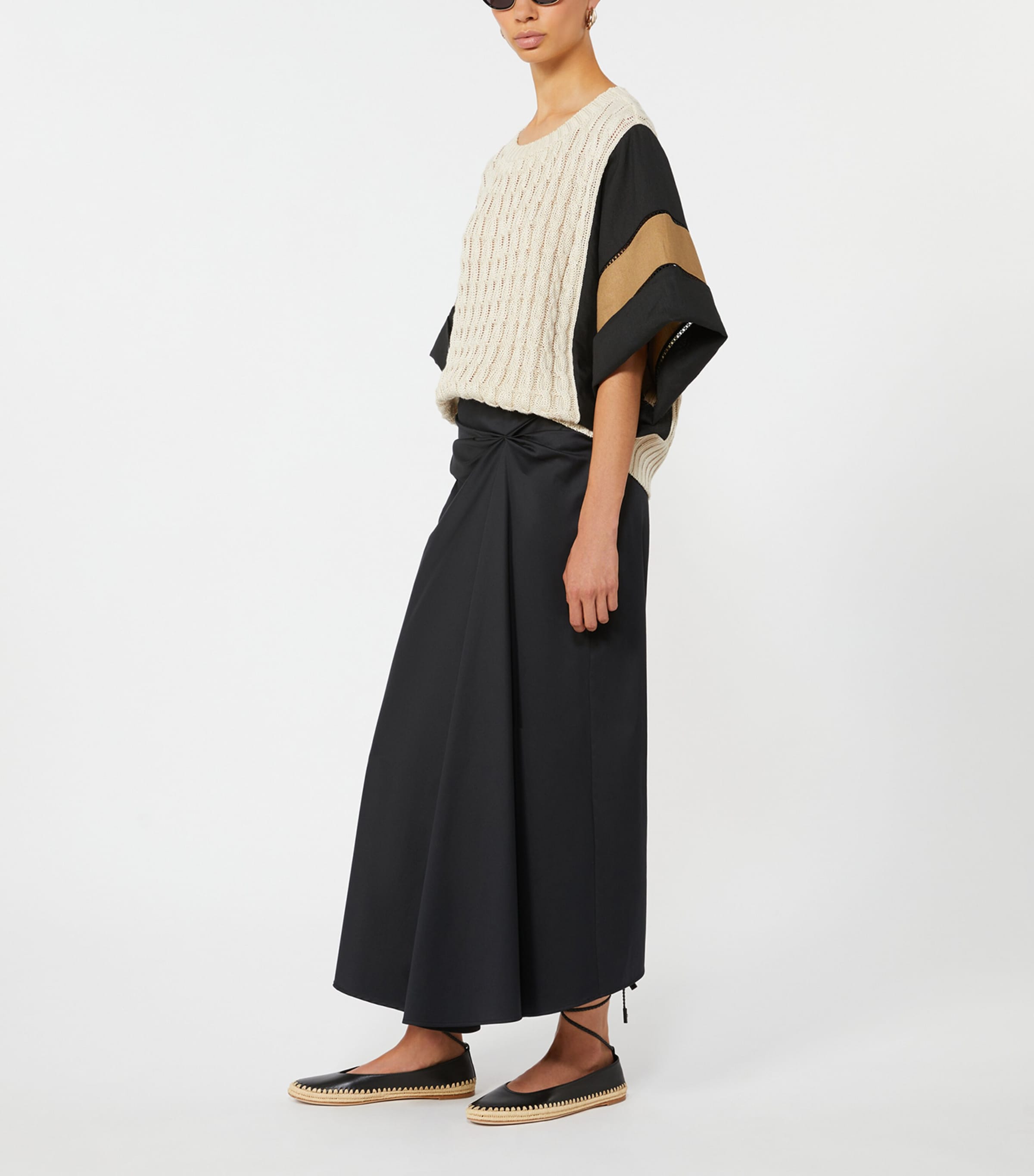 Max Mara Womens Linen Knitted Sweater Beige Image 2