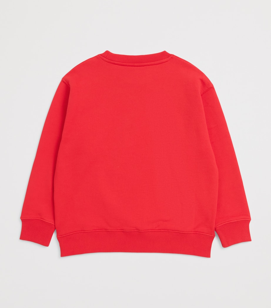 Off-White Kids Logo Print Sweatshirt (4-12+ Years) Hight Risk Red Image 2