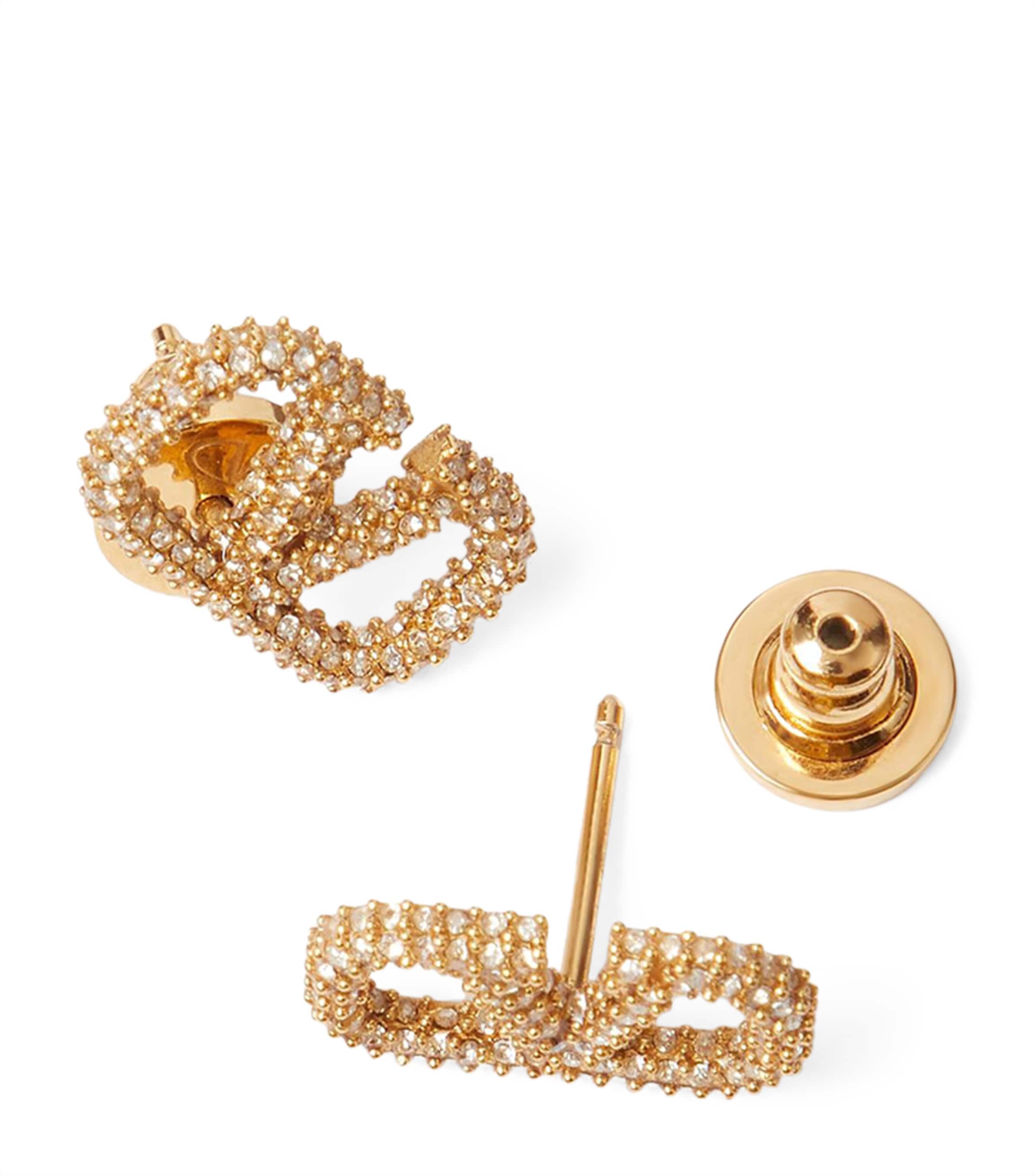 Swarovski Crystal VLOGO Signature Earrings MH5 Image 2