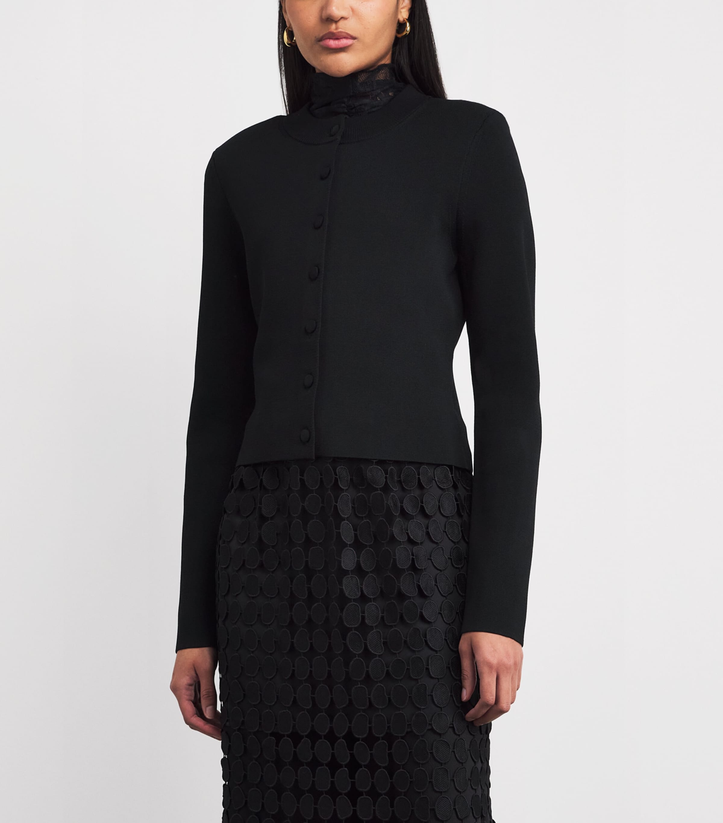 CAMILLA AND MARC Womens Aria Knit Cardigan Black Image 4