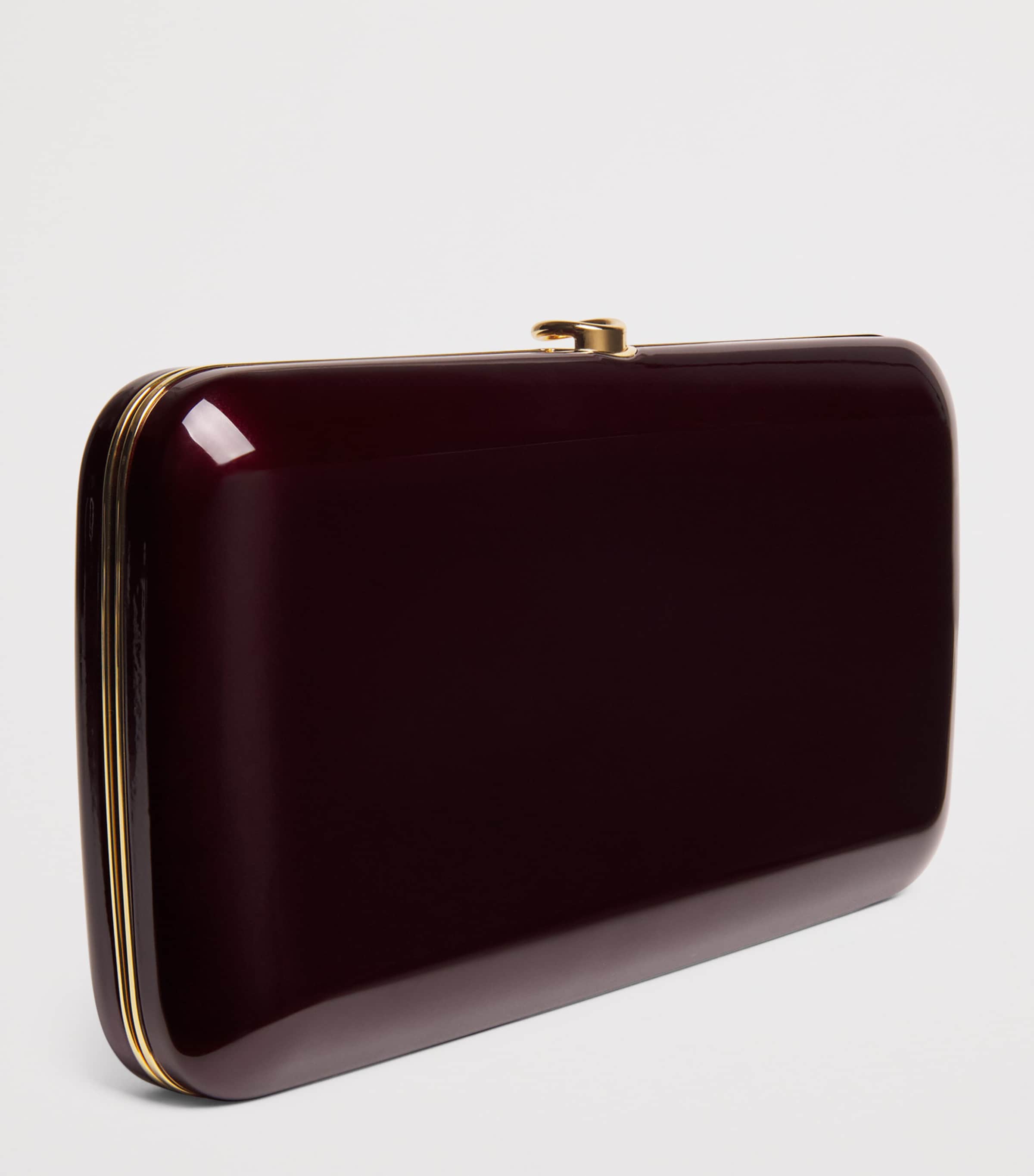 Jeffrey Levinson Mirrored Finley Clutch Bag Touring Malbec Image 3