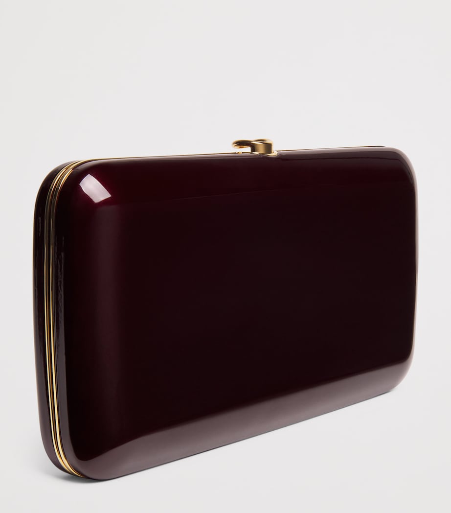 Jeffrey Levinson Mirrored Finley Clutch Bag Touring Malbec Image 3