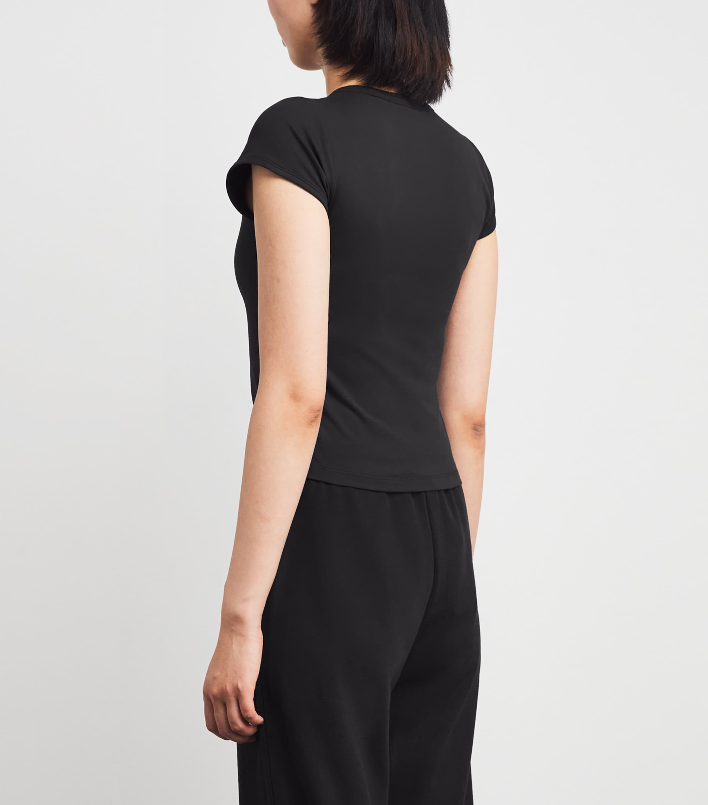 DreamKnit Halo Baby T-Shirt SBK SOLID BLACK Image 4