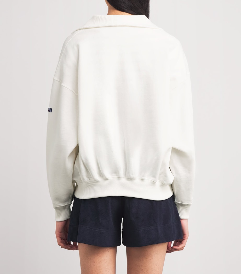 Collared Sweatshirt WHITE Image 4