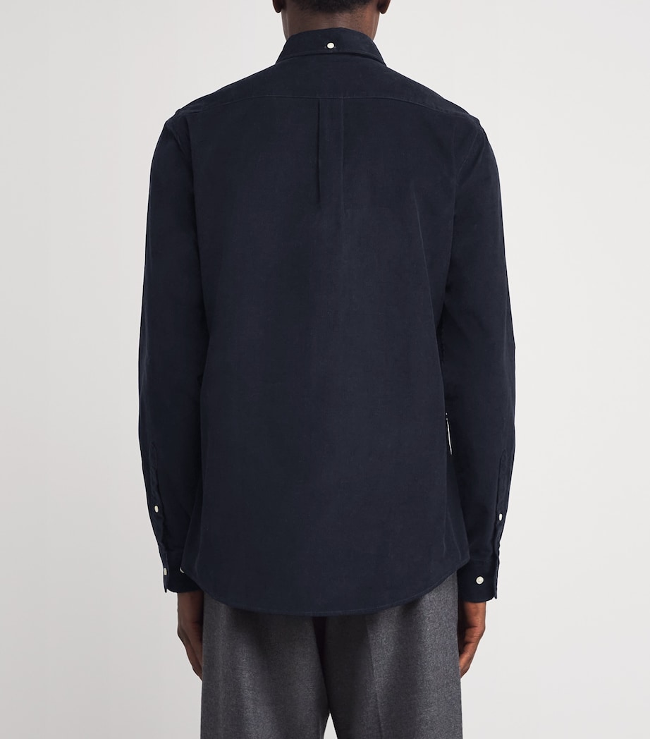 Cotton Corduroy Tailored Ramsey Shirt NAVY Image 4