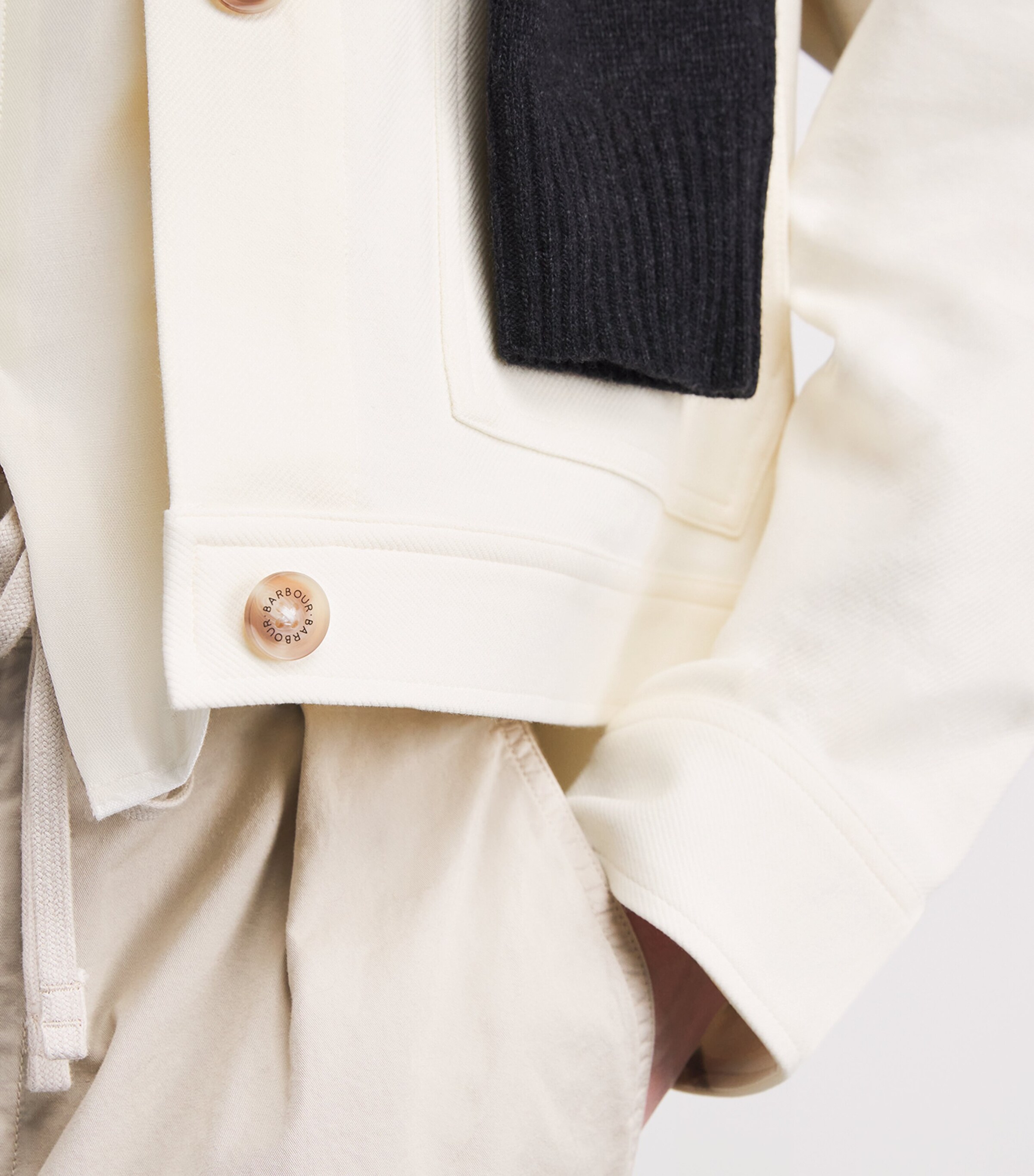 Stretch Cotton-Blend Kirby Overshirt ECRU Image 6