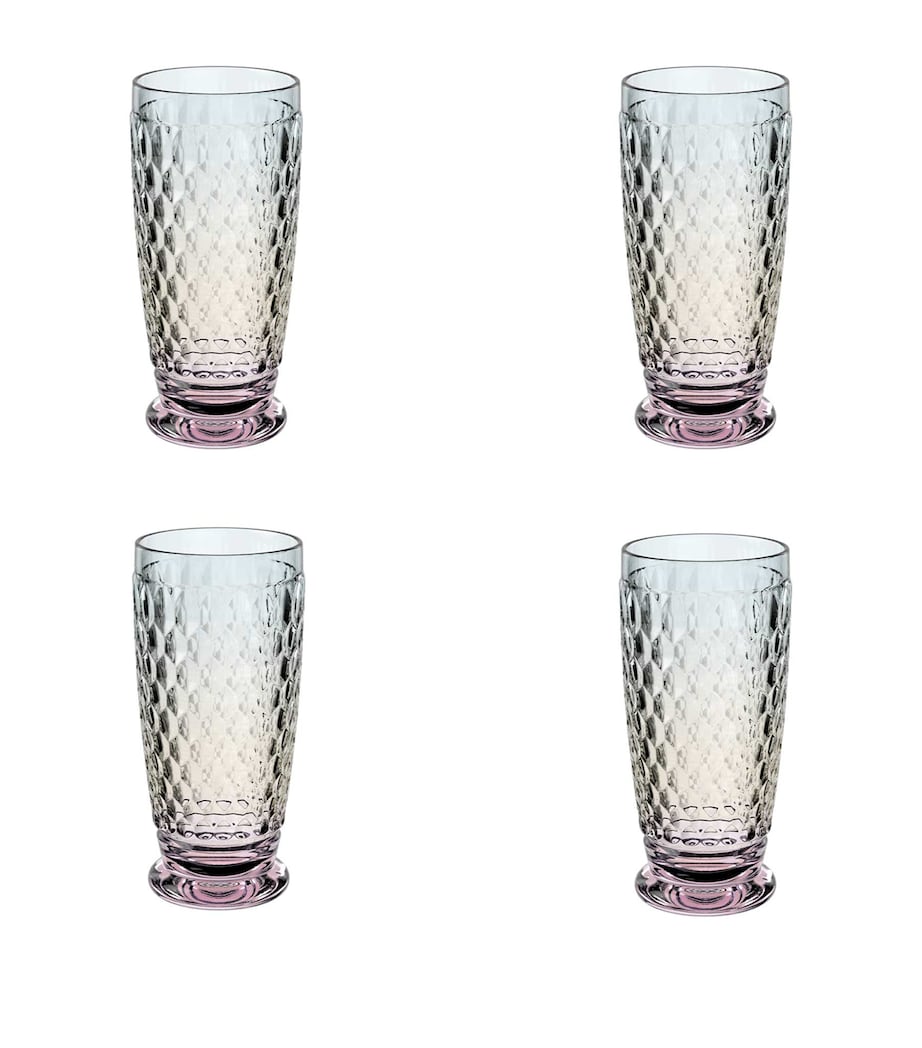 Set of 4 Boston Pearl Highball Tumblers (300ml) MULTI Image 1