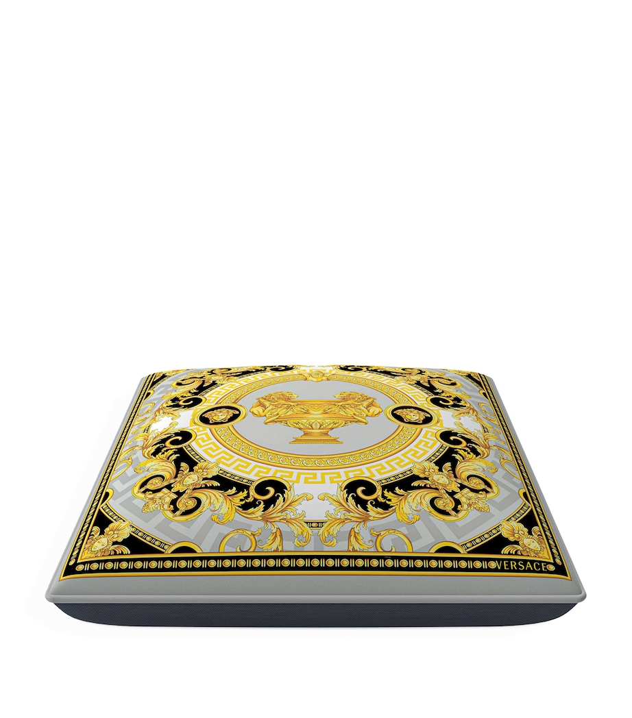 Baroque Narcissus Ottoman GREY-BLACK-GOLD Image 1