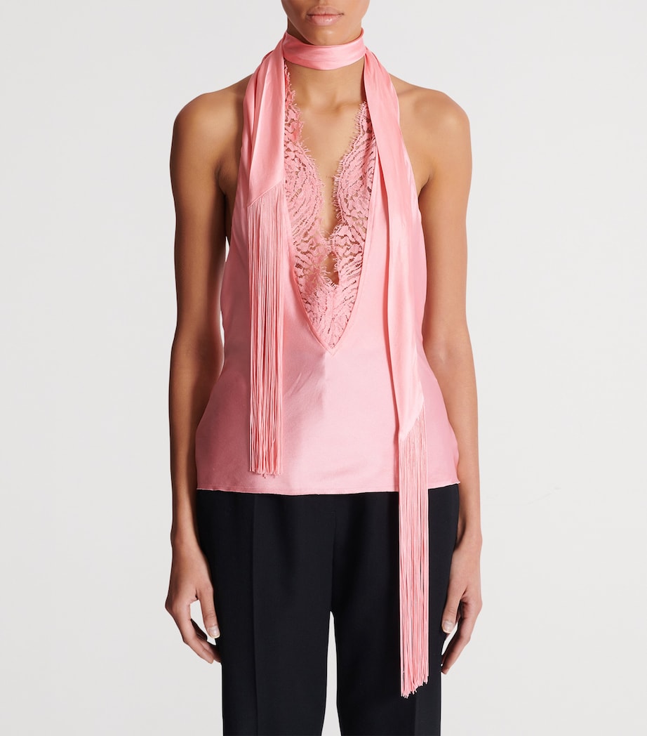 Silk Backless Top 4CN SAUMON Image 5