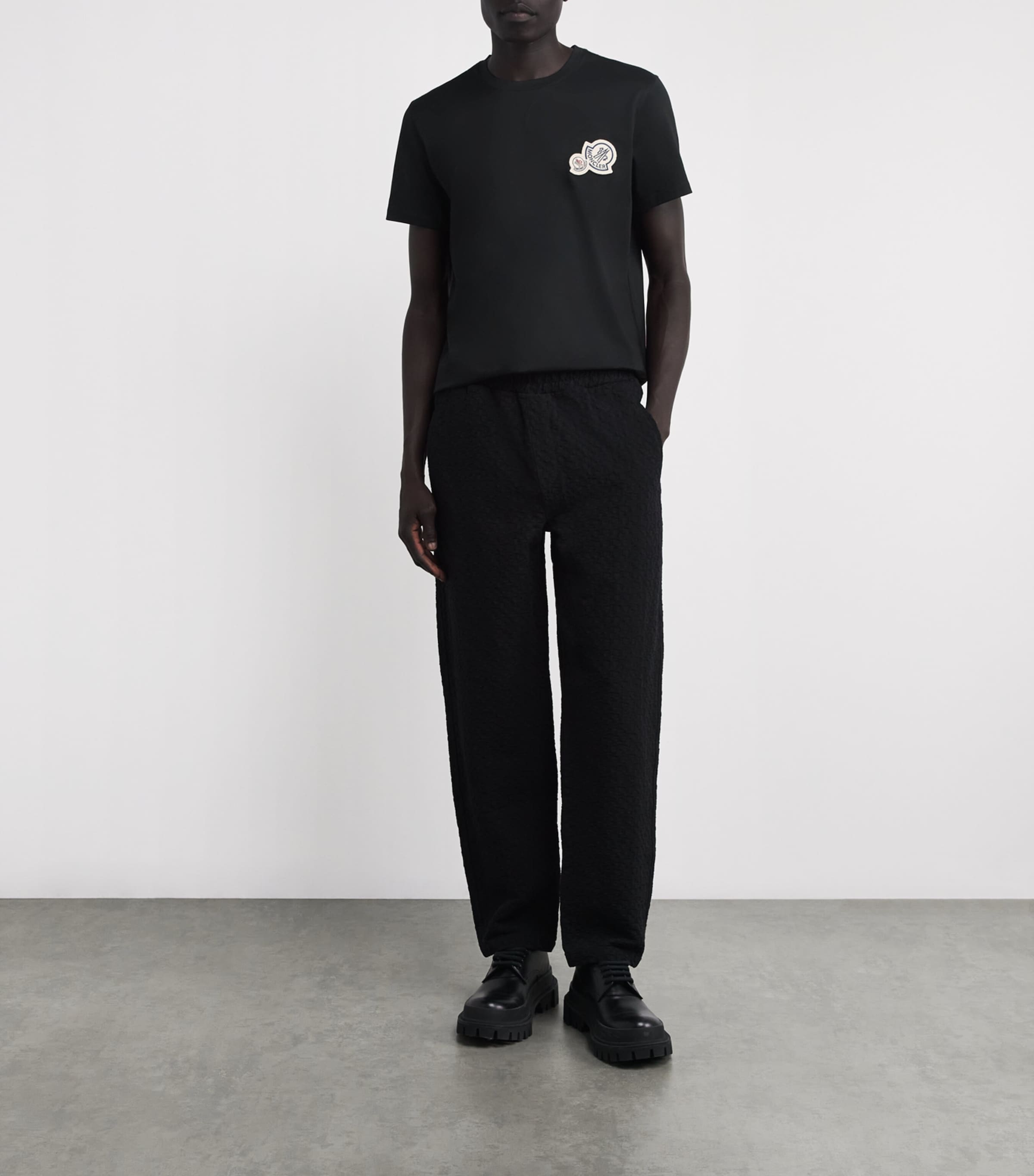 Moncler Cotton Double Logo T-Shirt | Harrods US