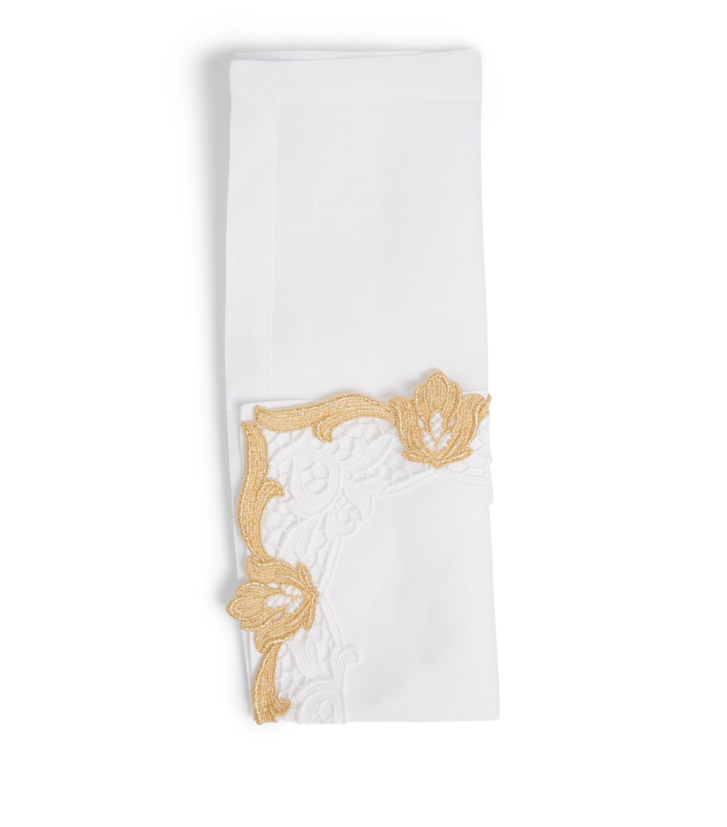 Shop Weissfee San Premium Napkin In Gold