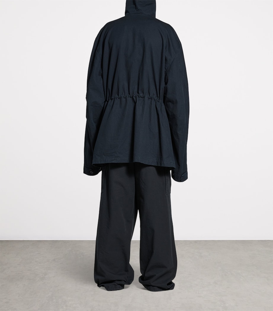 Balenciaga Mens Uniform Parka Coat Image 4