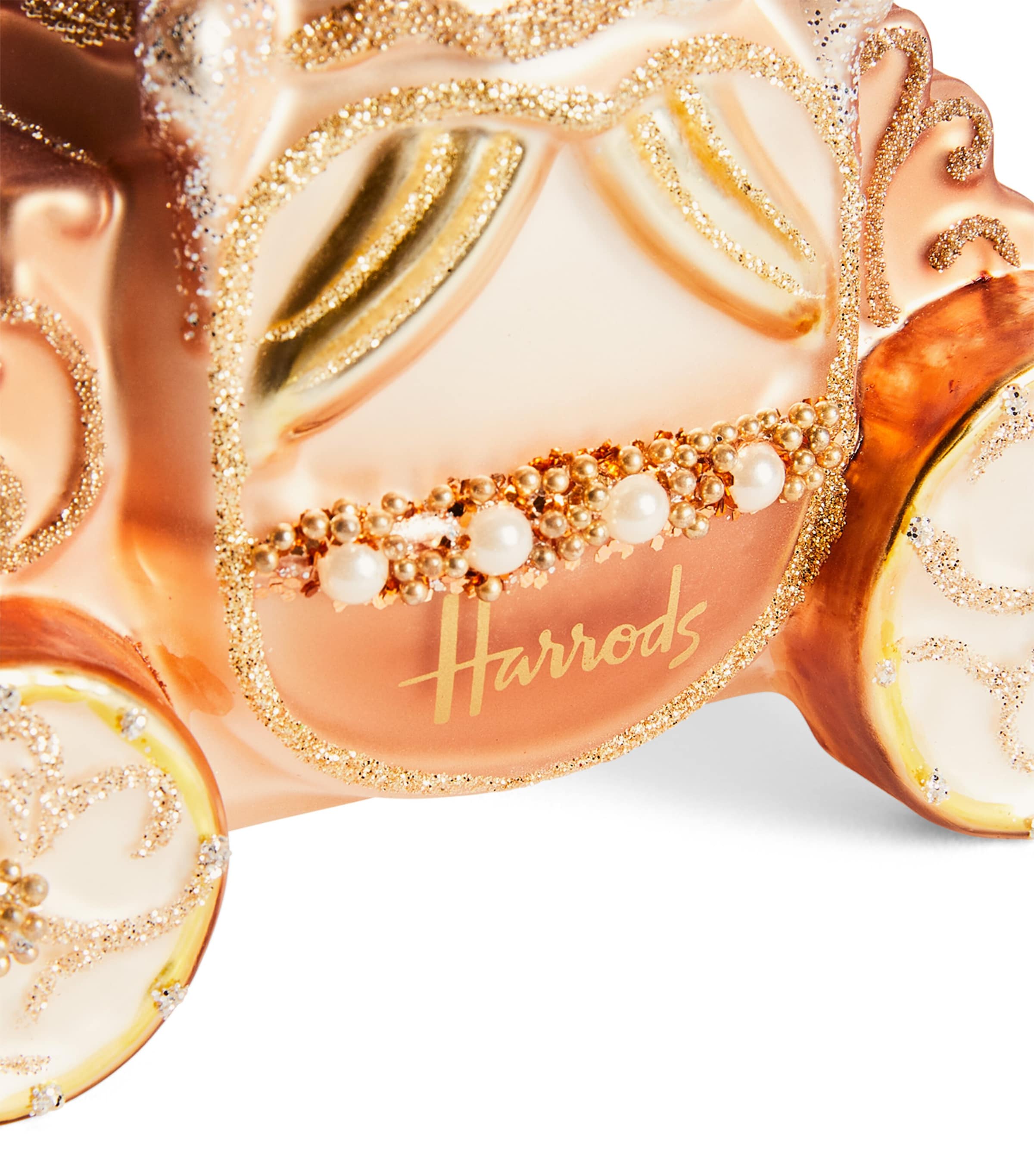 Harrods Royal Carriage Tree Decoration Gold Image 3