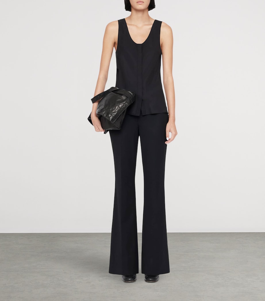 AllSaints Womens Solace Bootcut Trousers Black Image 5