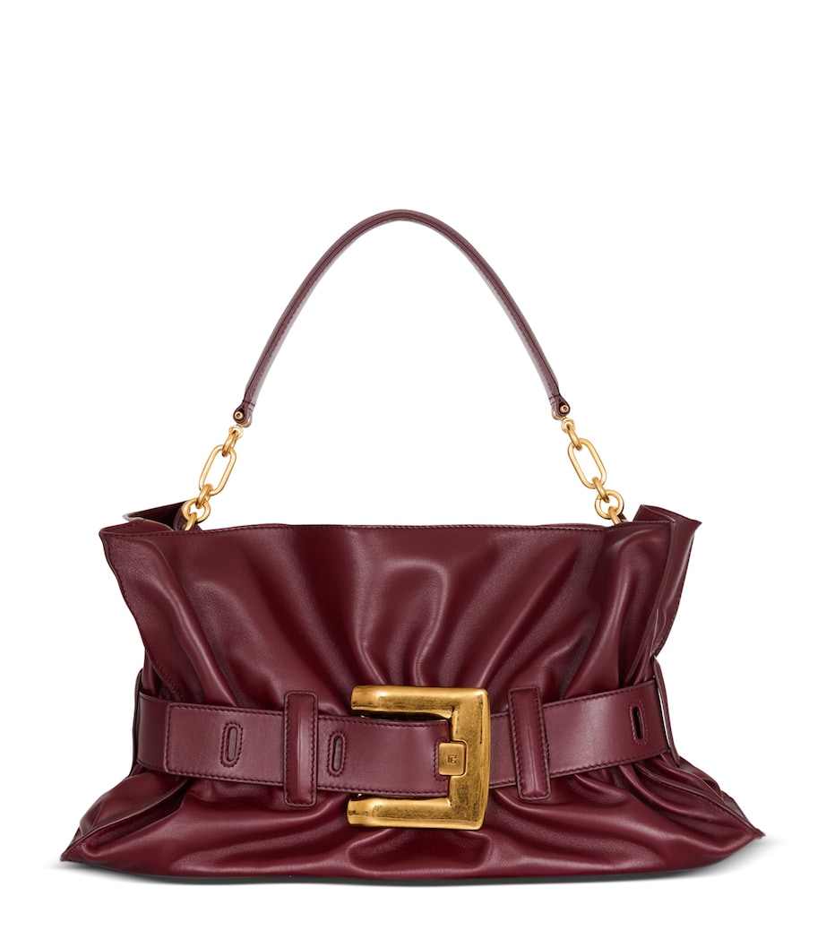 Medium Leather Anthem Shoulder Bag 3AR AUBERGINE Image 1