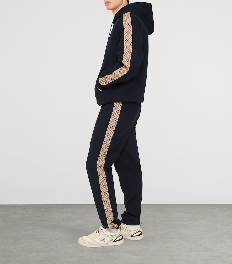 Check-Tape Slim Sweatpants NAVY Image 2