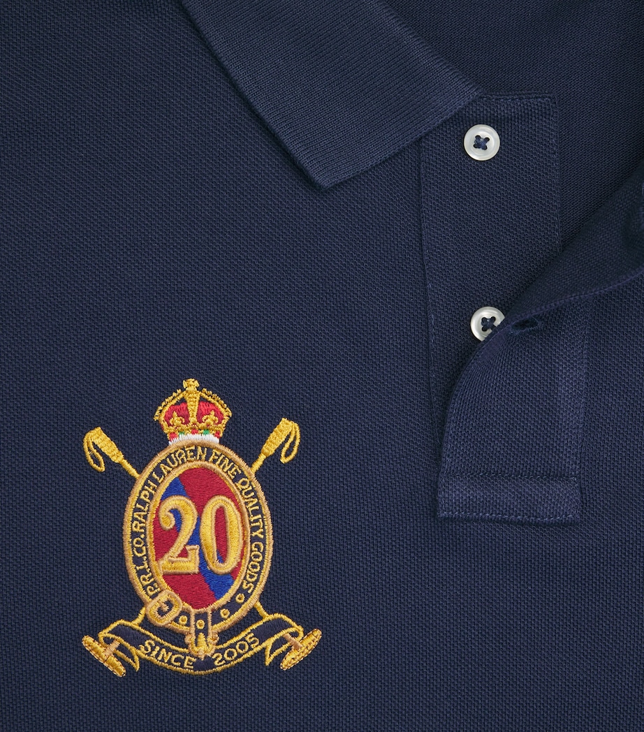 Polo Ralph Lauren Mens 20th Anniversary Crest Polo Shirt Navy Image 5