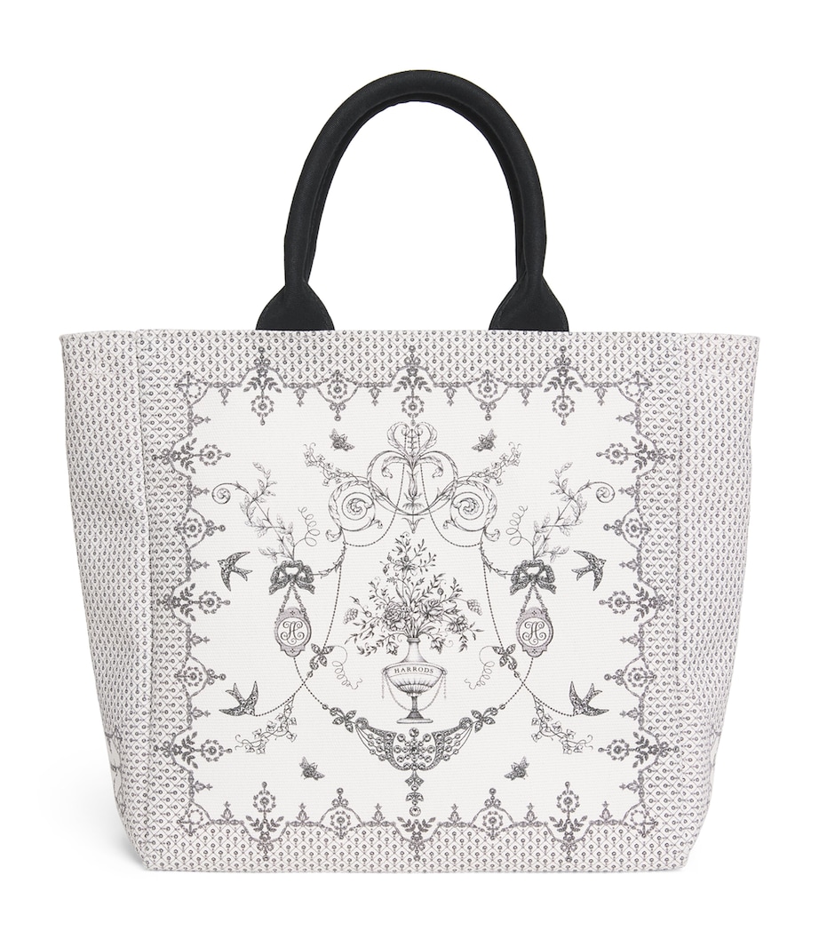 Harrods Grab Lace Print Tote Bag Multi Print Image 1
