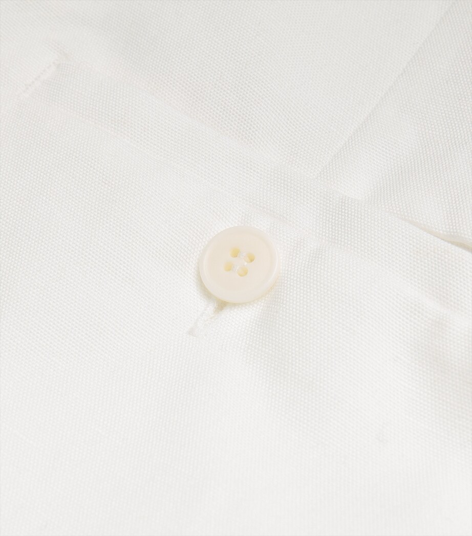 Cotton-Linen Shorts WHITE Image 5