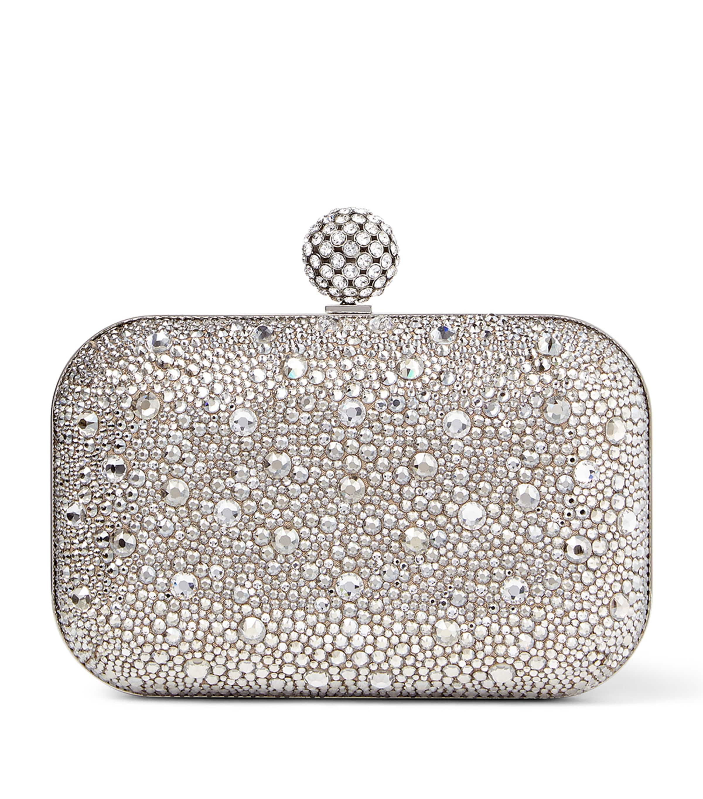 Cloud Crystal Embellished Clutch Bag NUDE/CRYSTAL Image 3