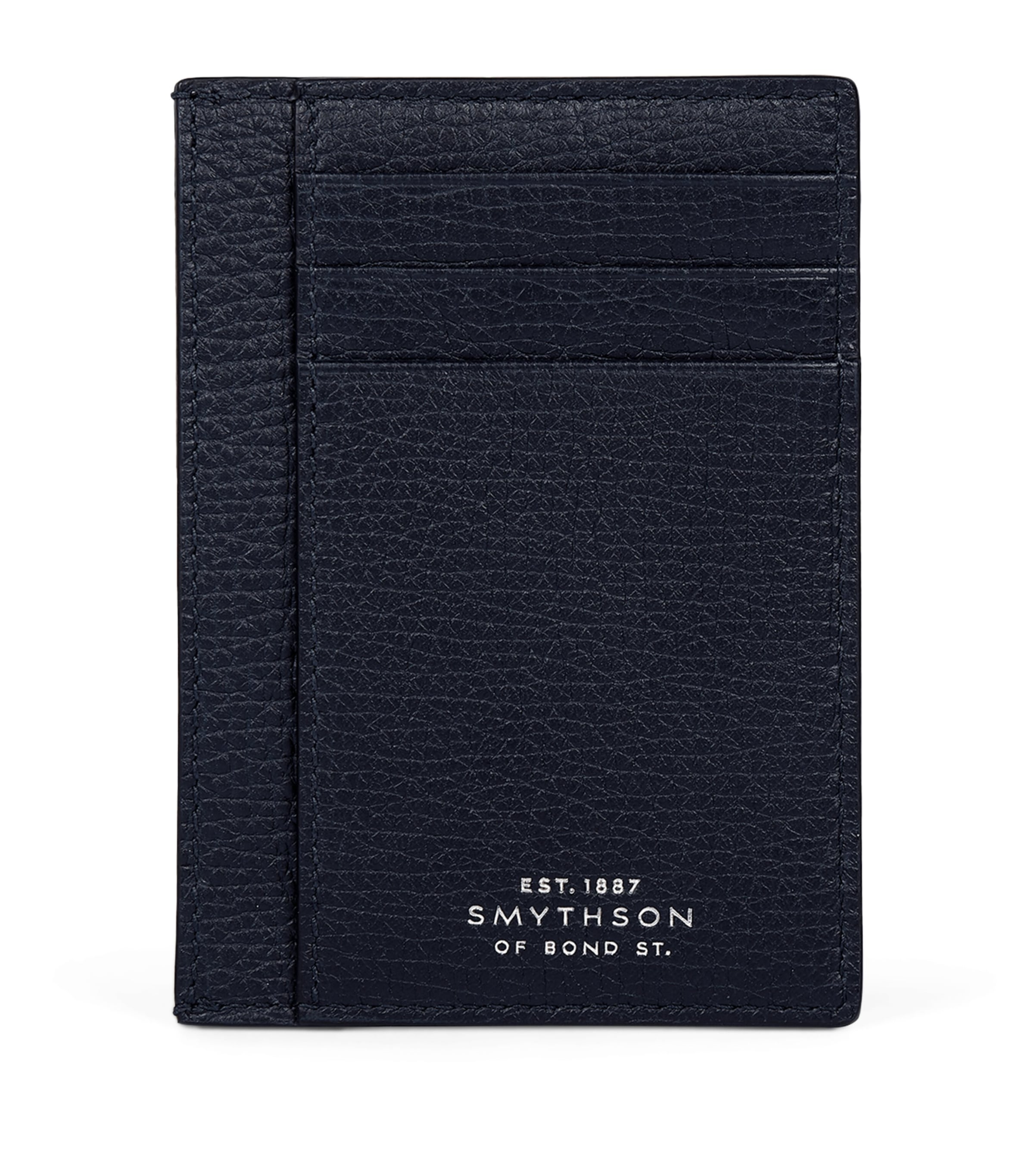 Smythson Calfskin Ludlow Card Holder Navy Image 1