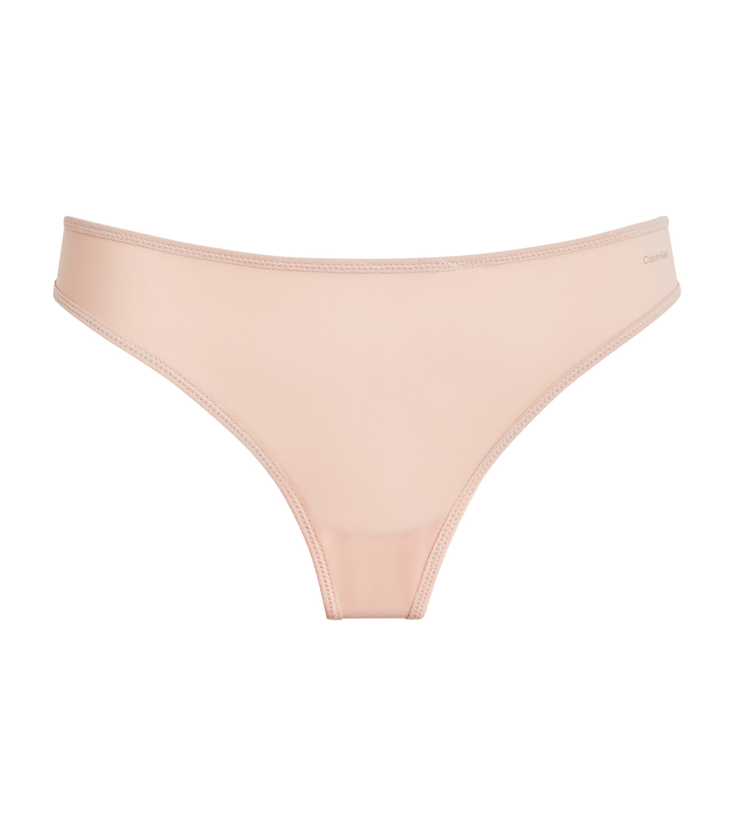 Shop Calvin Klein Nude Thong In Neutral