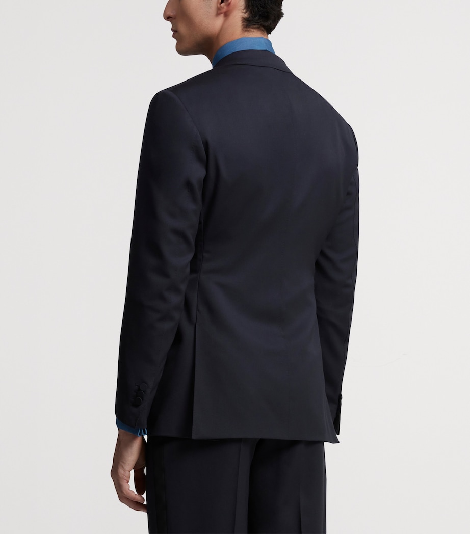 Wool-Cashmere Evening Suit Jacket 403MIDNIGHT BLUE Image 5