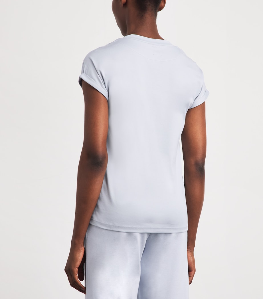 Eleventy Womens Cotton T-Shirt Nuvola, Bianco Image 5