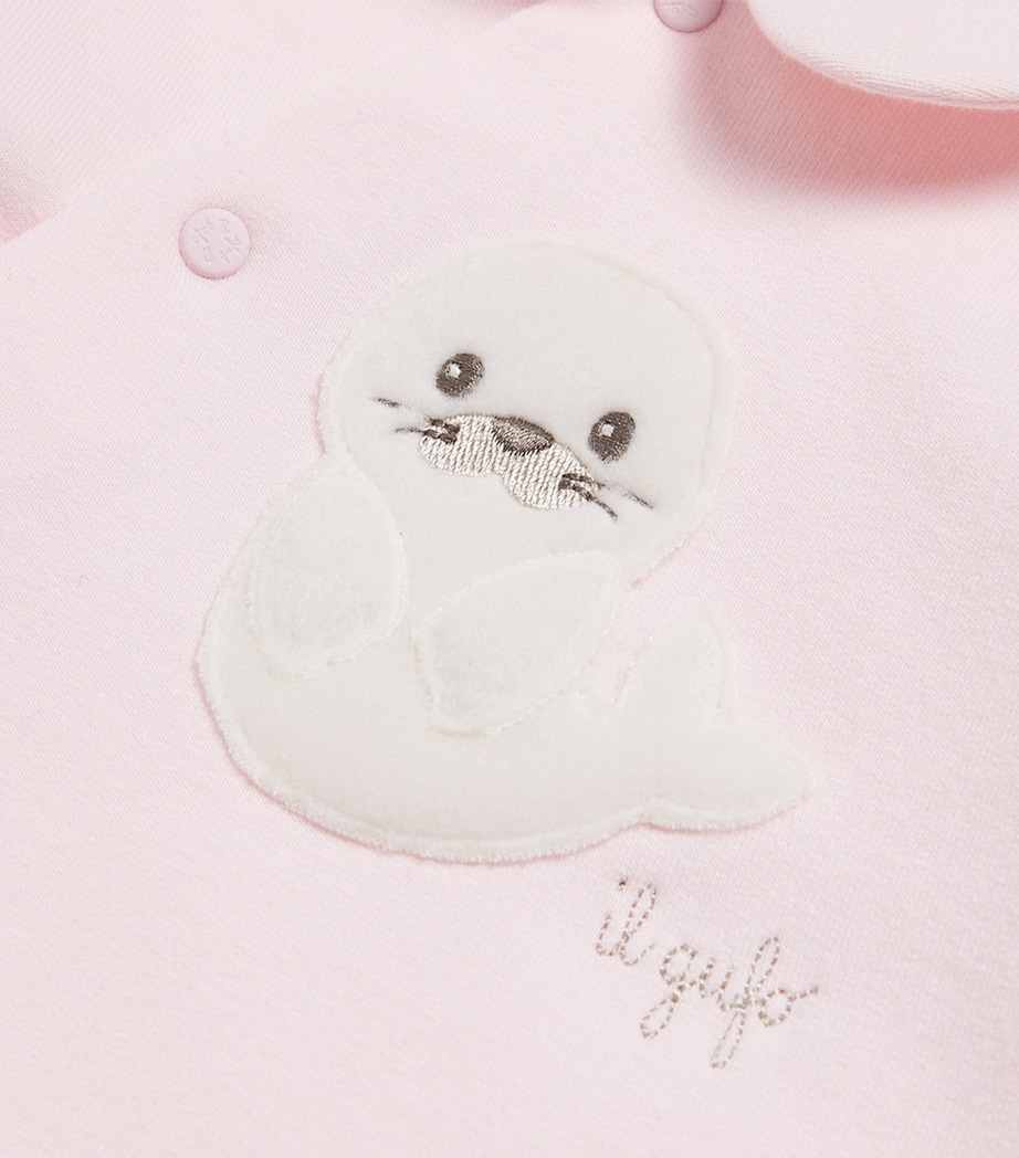 Stretch-Cotton All-In-One (1-12 Months) 303PINK Image 3