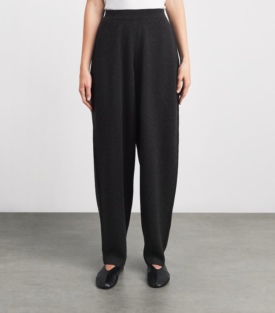 arch 4 Womens Cashmere Hayden Barrel Trousers Dark Charcoal Image 4