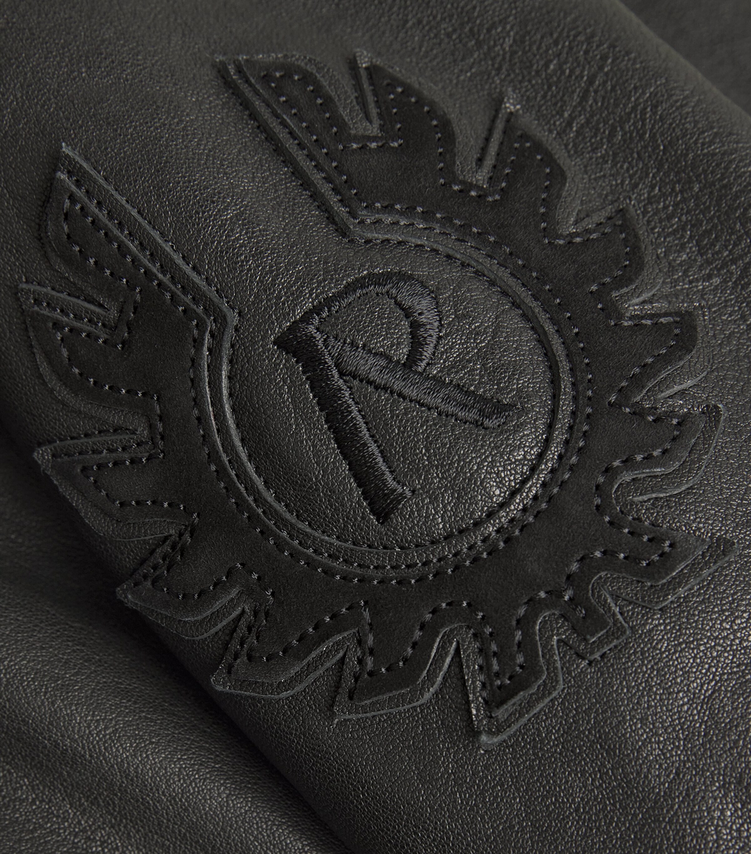 x Belstaff Leather Race Jacket BLACK Image 5