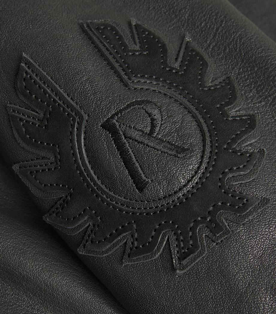 x Belstaff Leather Race Jacket BLACK Image 5