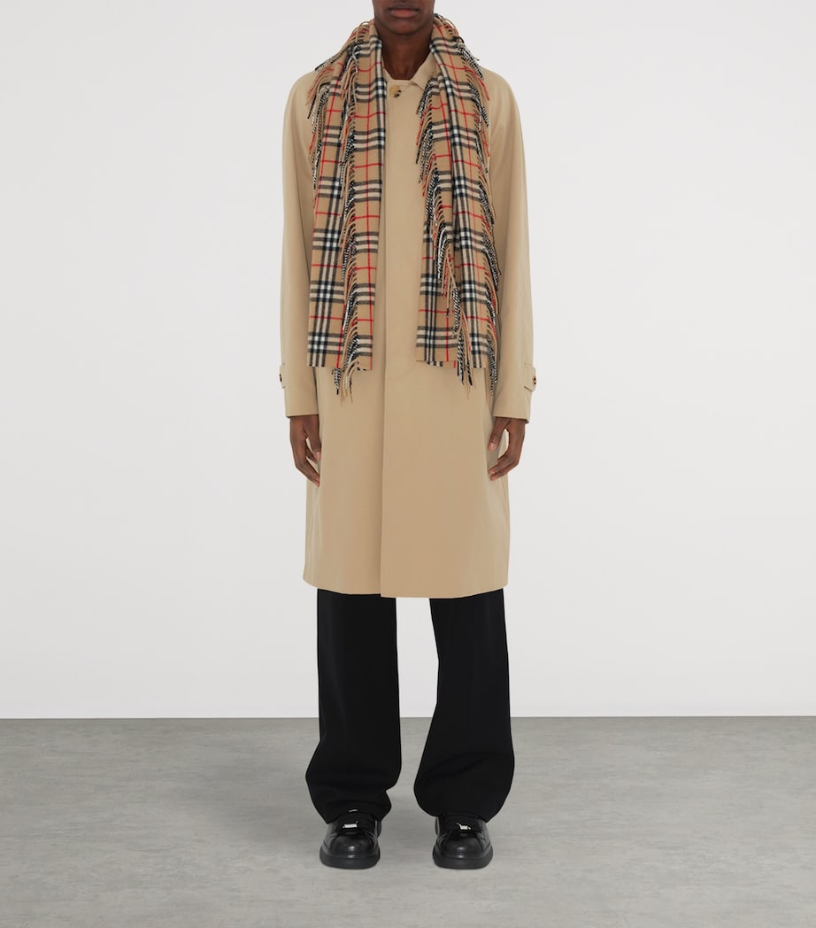 Cashmere Check Happy Scarf ARCHIVE BEIGE Image 6