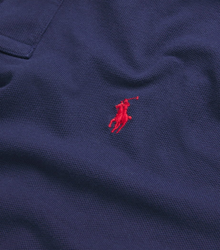 Cotton Long-Sleeve Polo Shirt NAVY Image 8